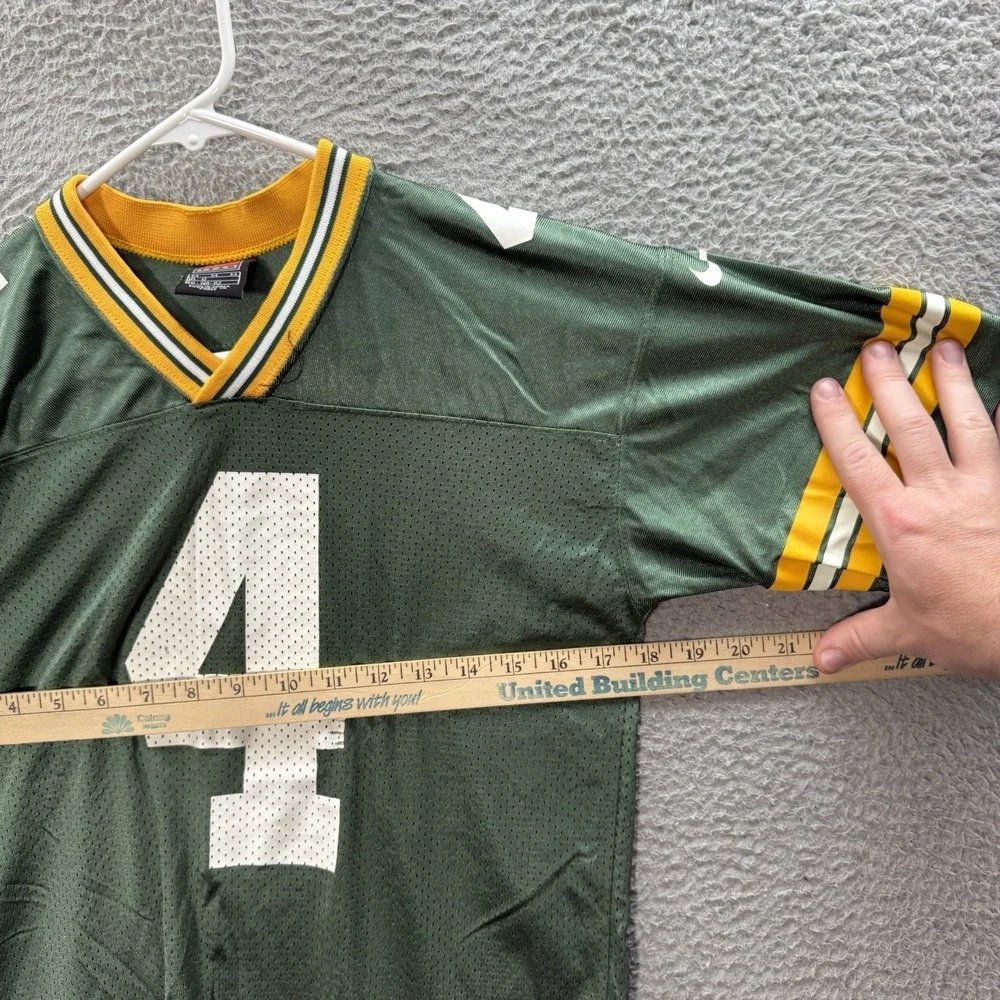Vintage Green Bay Packers‎ Jersey Youth Medium Green Brett Favre #4 Nike 90s Y2K